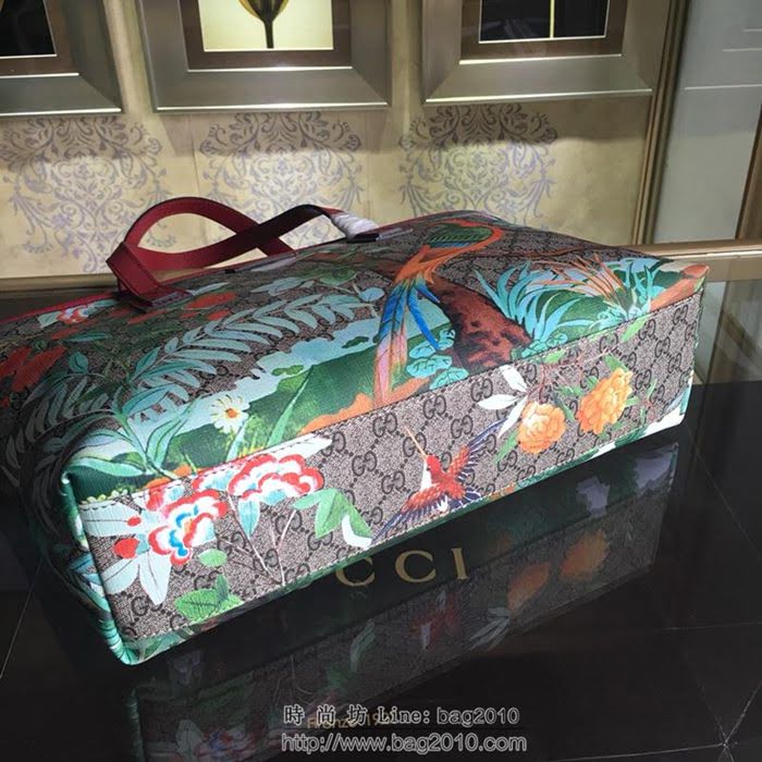 GUCCI 古馳女包 新款 211137 Supreme tote系列 女士手拎包 印花圖案單肩包 Gucci手提包